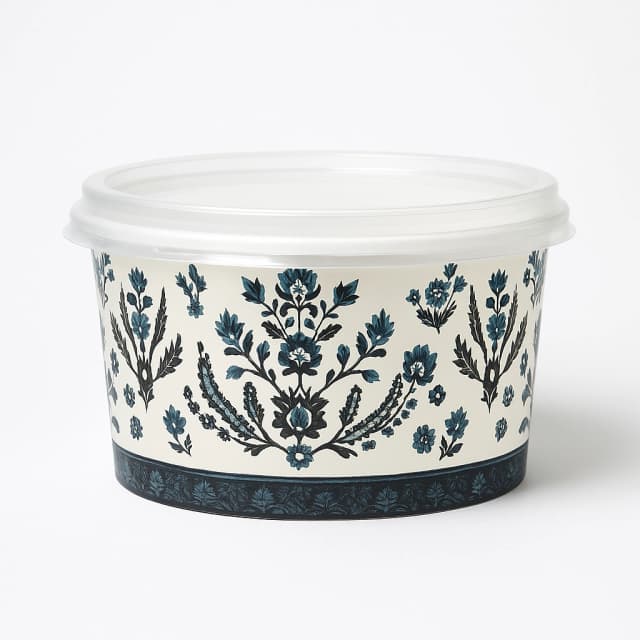 16oz Ottoman Patterned Paper Soup Bowl